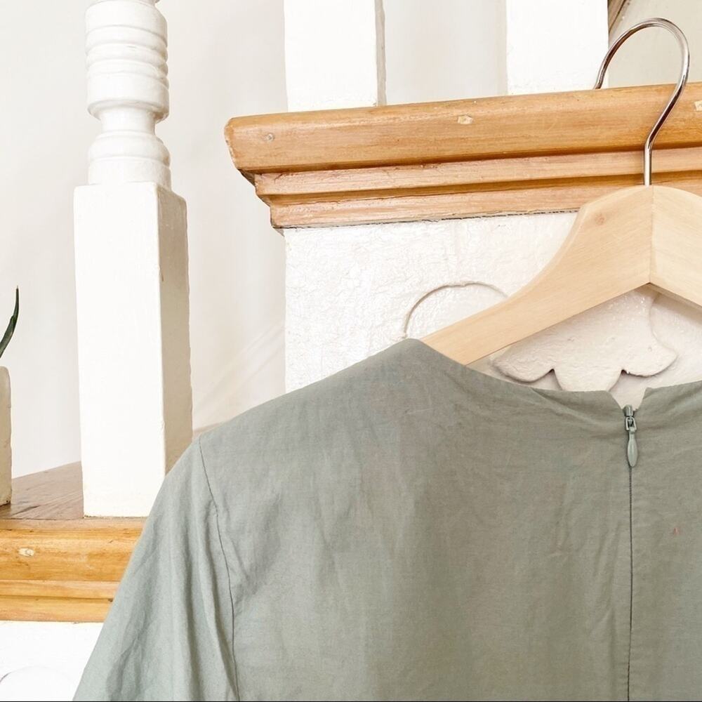 Madewell Eyelet Drop-Waist Dress light green sz S - Picture 9 of 10